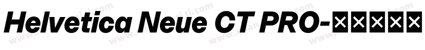 Helvetica Neue CT PRO字体转换
